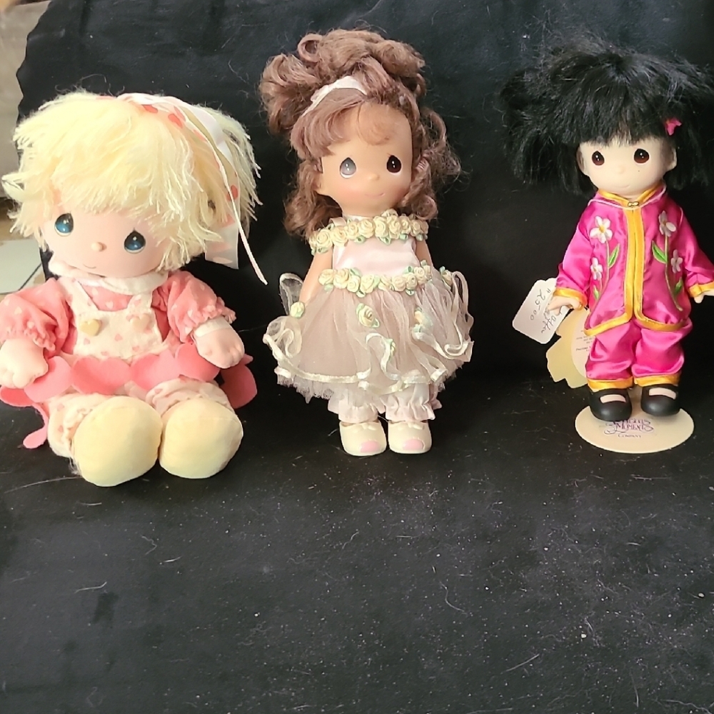 Precious Moments Adorable Doll Trio Set